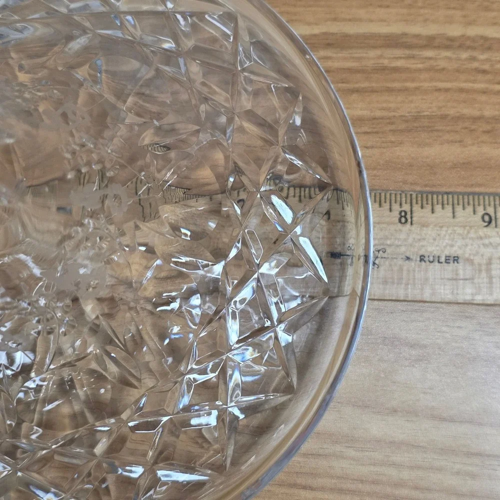 Vintage Rogaska Gallia Hand Blown Crystal Ships Decanter & Stopper 10 1/2